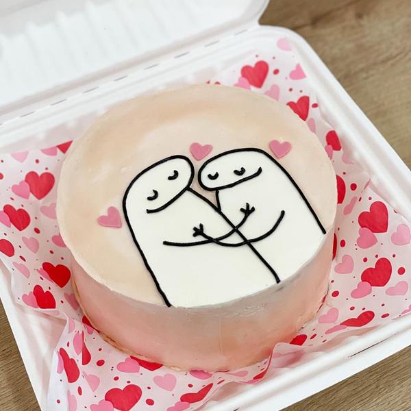 Anniversary cake design ( 8 )