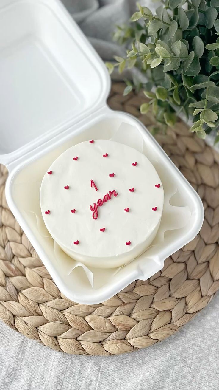 One Year of Love Bento Cake