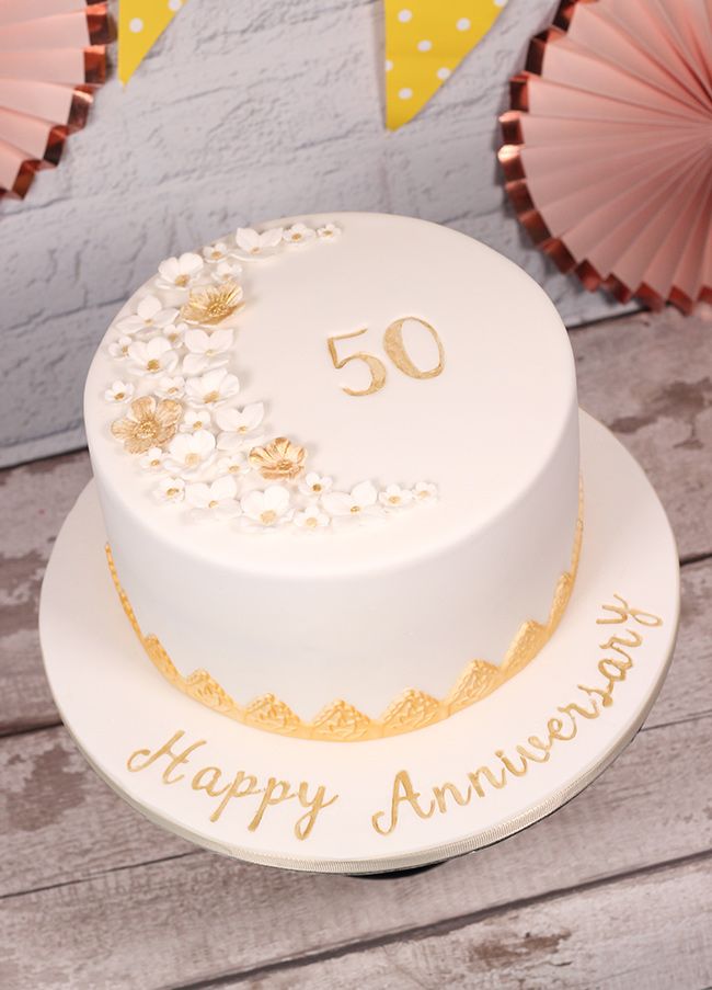 50th Anniversary cake design ( 9 )