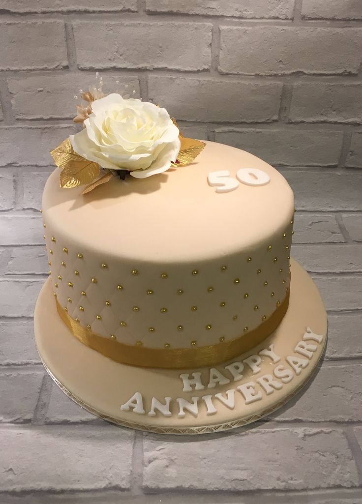 50th Anniversary cake design ( 10 )