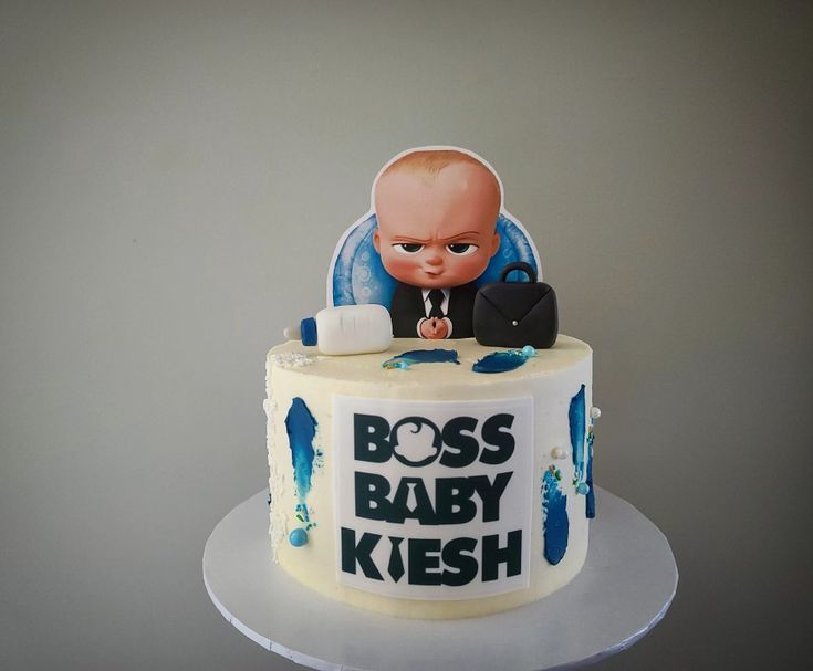Boss Baby Theme Cake Design 1