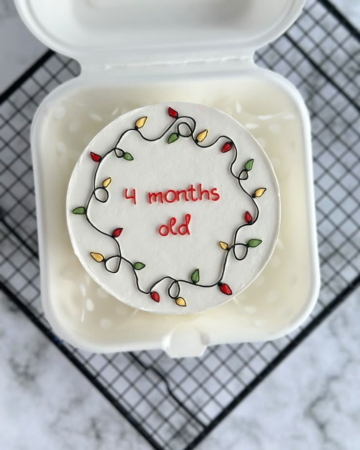 Bento cake for 4 months birthday