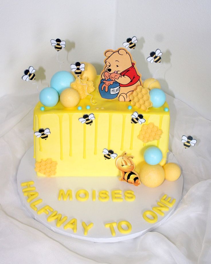 6 Months Birthday Cake (100)