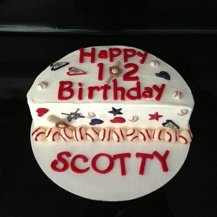 Half birthday cake design ( 20 )