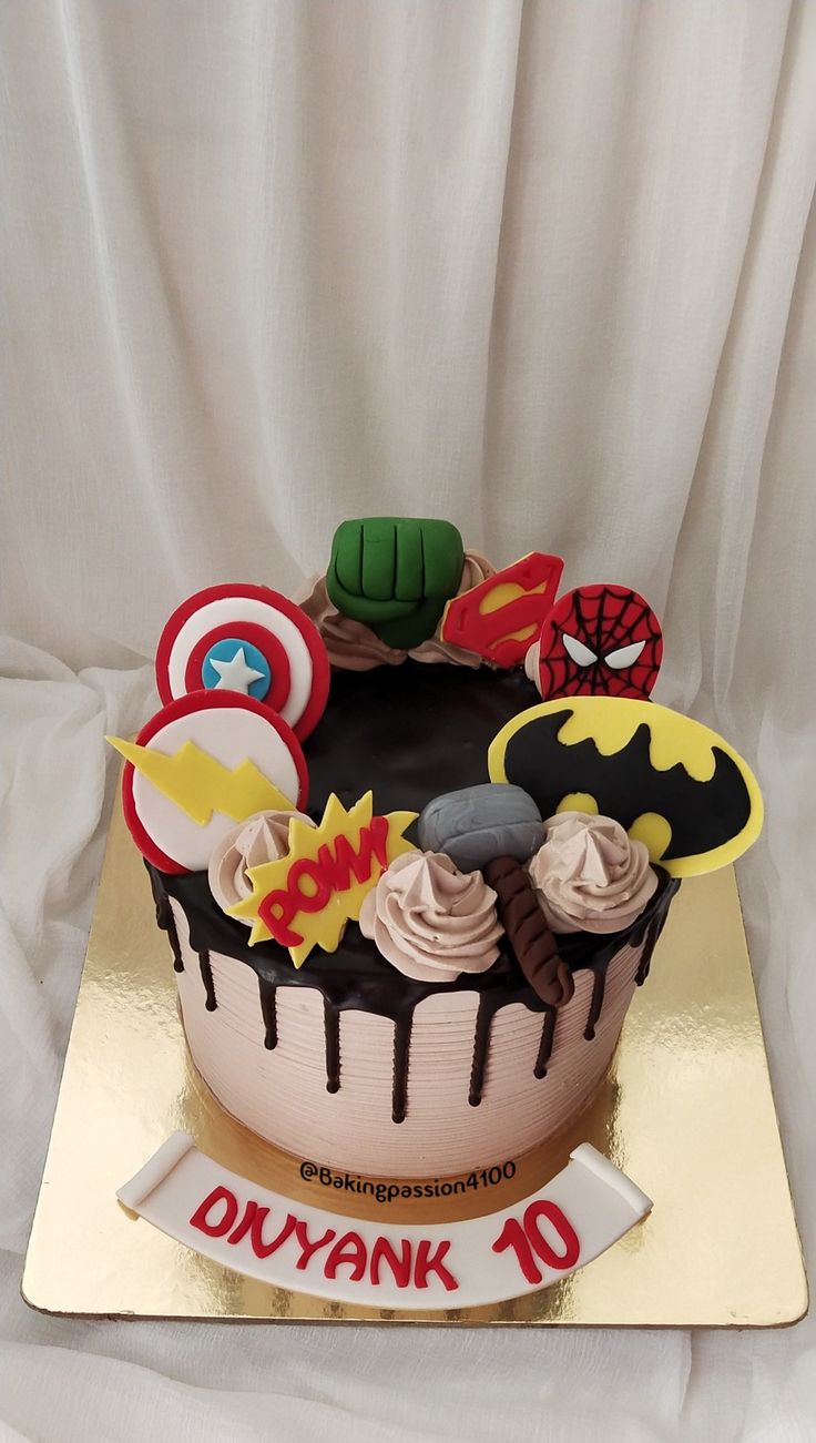 Avengers Cake design ( 14 )
