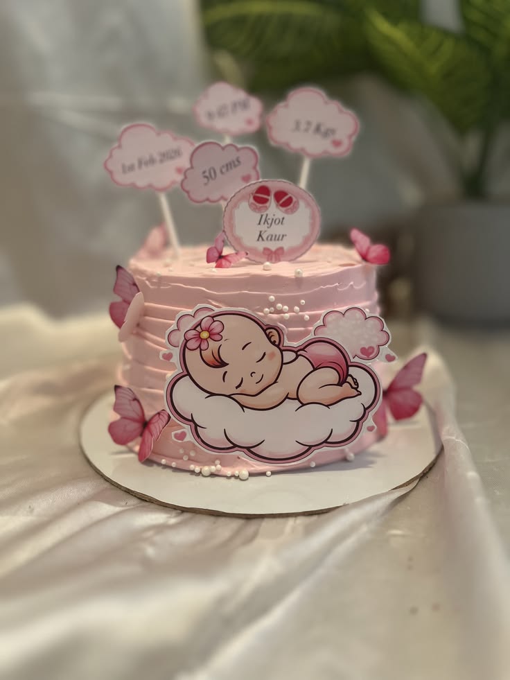 New Born Baby Cake Design 2