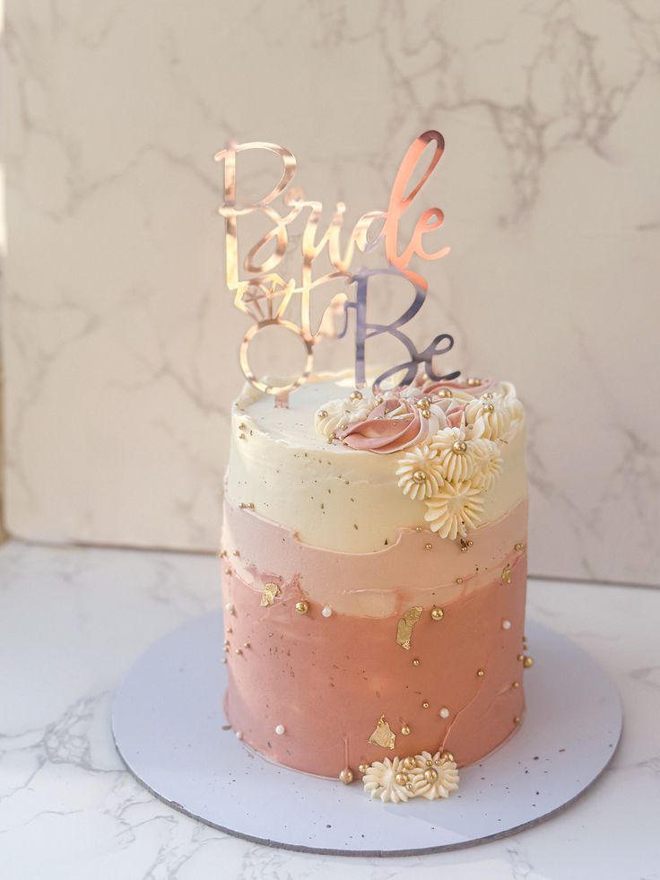 Bride to be cake design ( 3 )