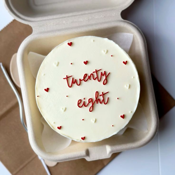 28th Birthday bento cake