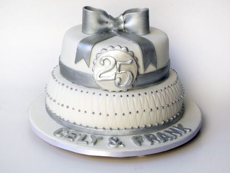 25th Anniversary cake design ( 9 )