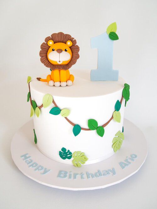 1st birthday cake design (2)