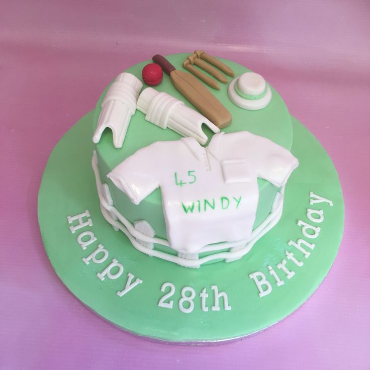 Cricket theme cake design ( 25 )