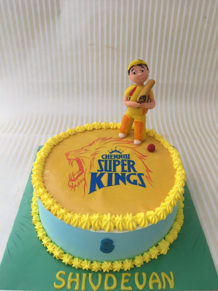 Cricket theme cake design ( 42 )