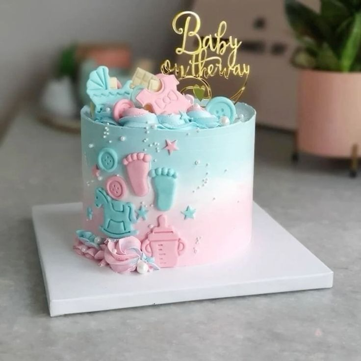 Baby shower cake design ( 12 )