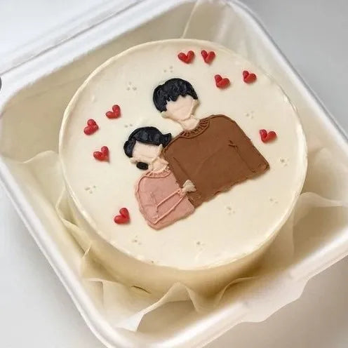 Bento cake for couples