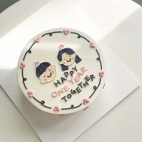 Anniversary cake design ( 12 )