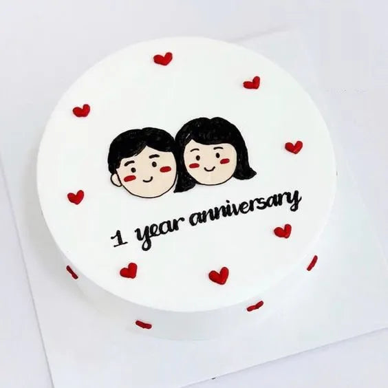 Anniversary cake design ( 10 )