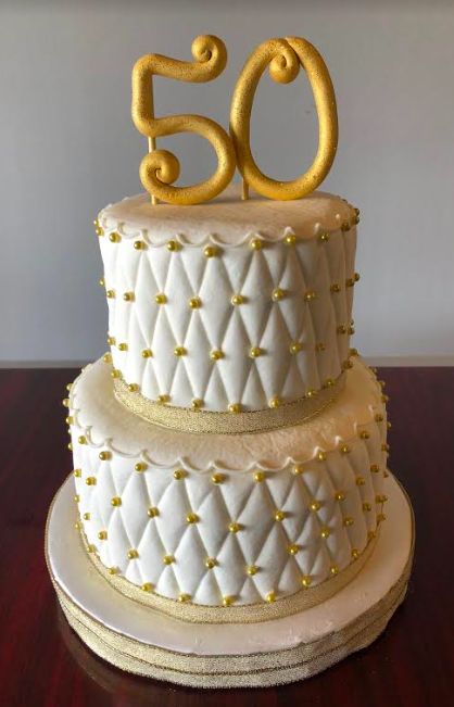 50th Anniversary cake design ( 3 )
