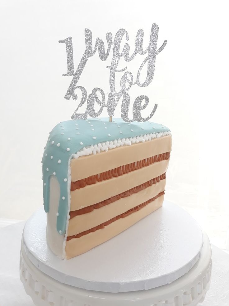 Half birthday cake design ( 25 )
