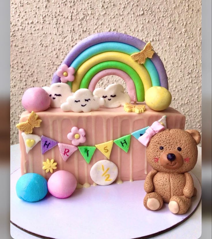 6 Months Birthday Cake (53)
