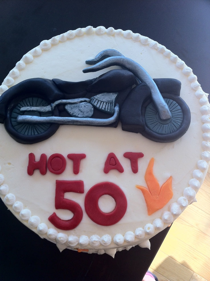 Biker theme cake design ( 14 )