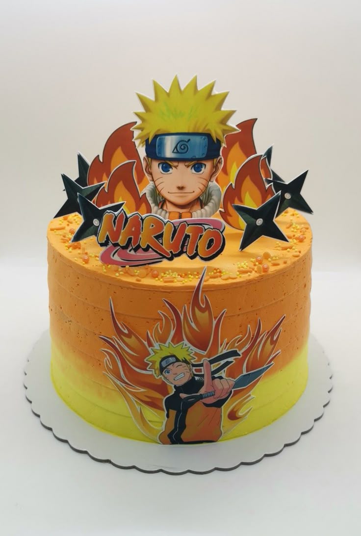 Naruto theme cake for birthday