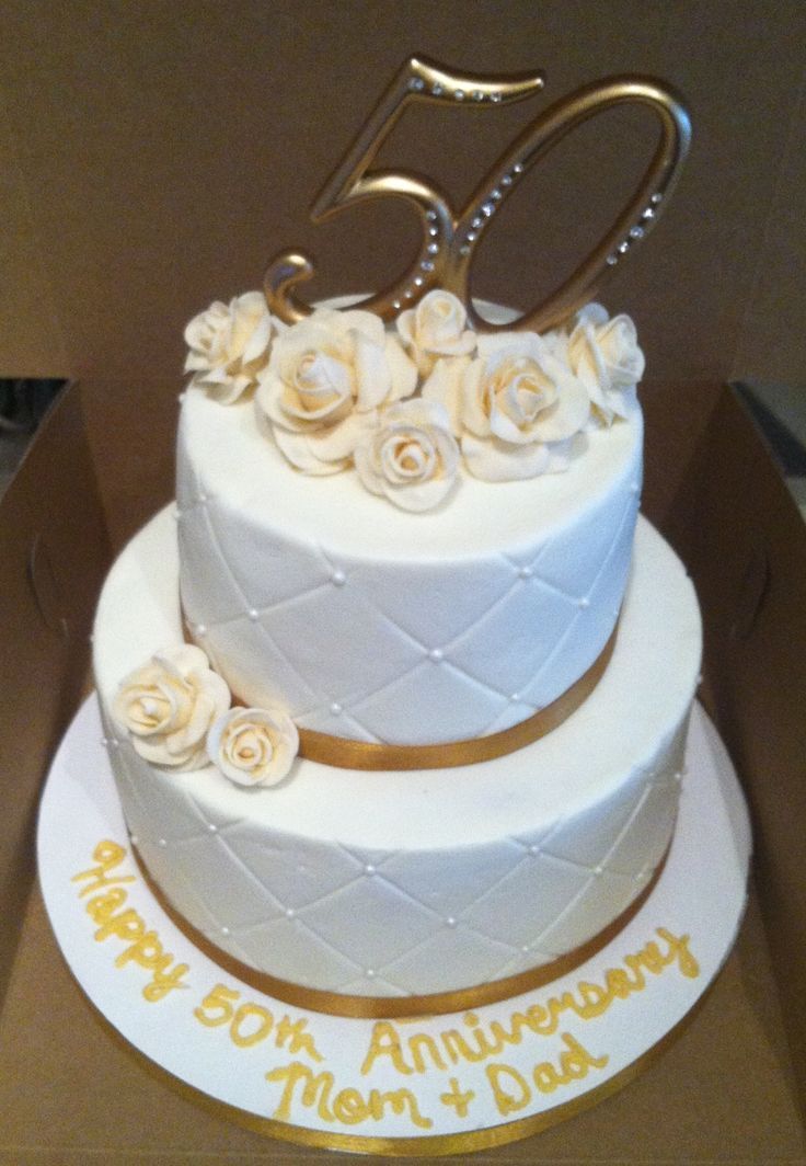 50th Anniversary cake design ( 2 )