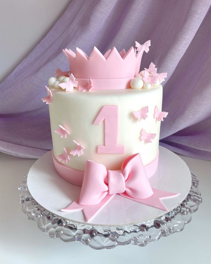 1st birthday cake for baby girl ( 11 )