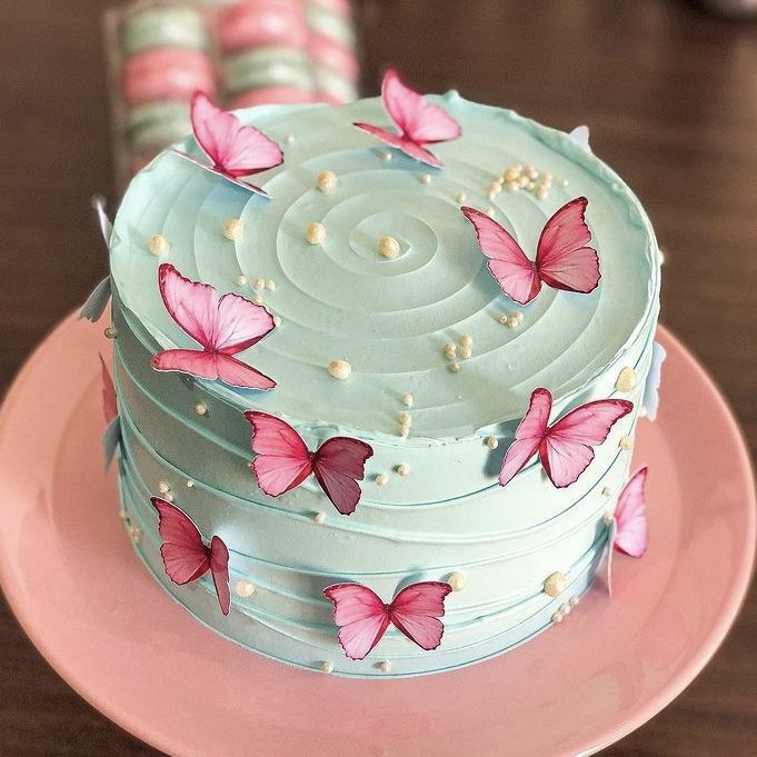 Butterfly theme cake design ( 2 )