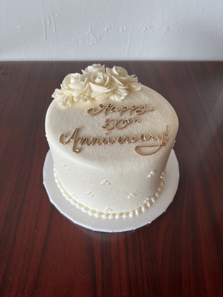50th Anniversary cake design ( 4 )
