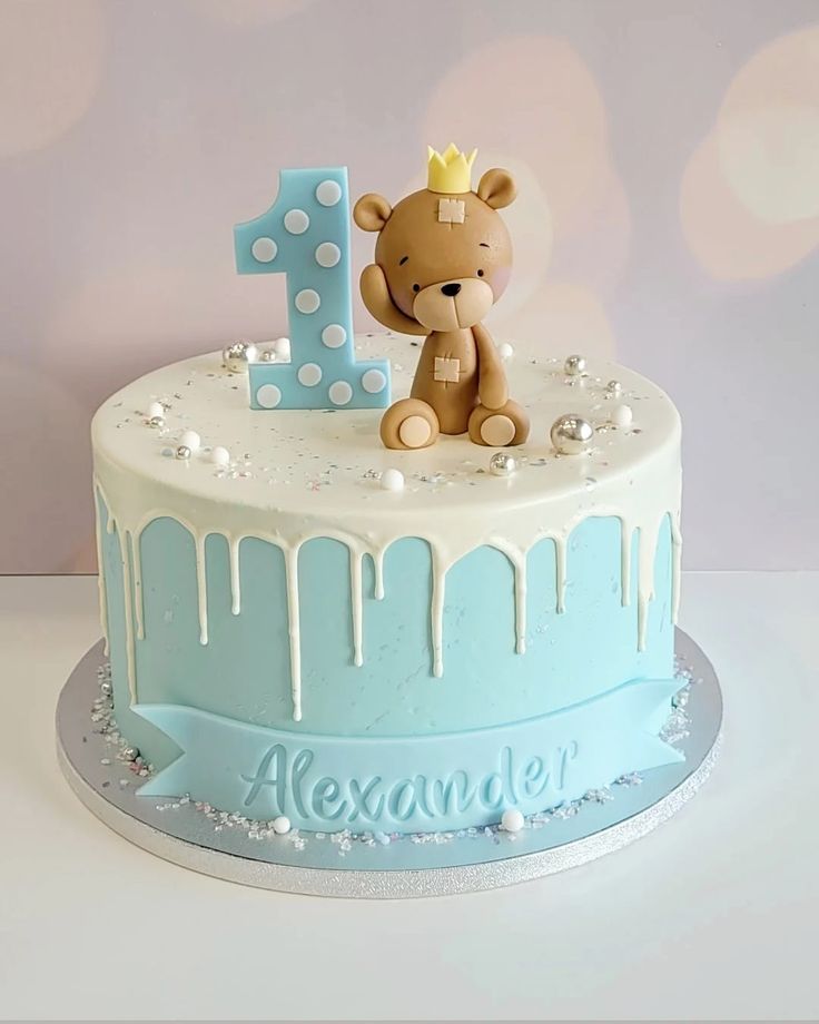 1st birthday cake design (1)