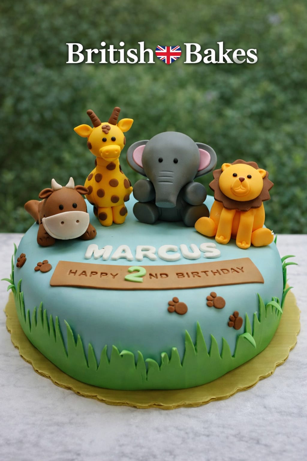 Cute Animal Theme Cake