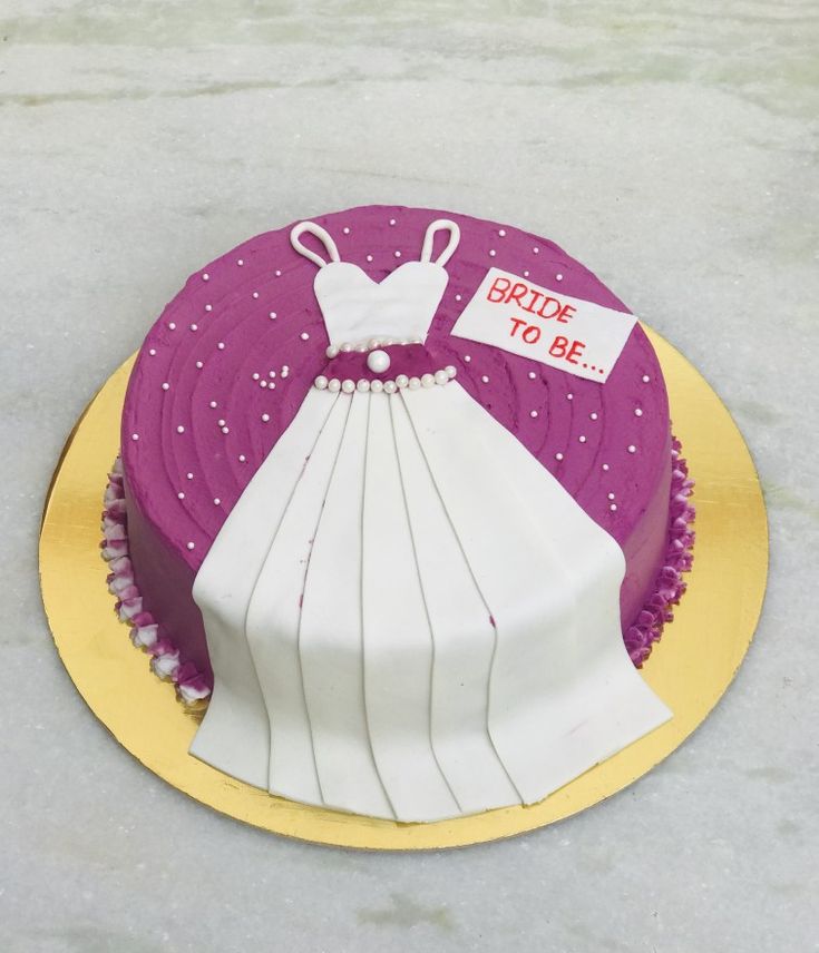 Bride to be cake design ( 14 )