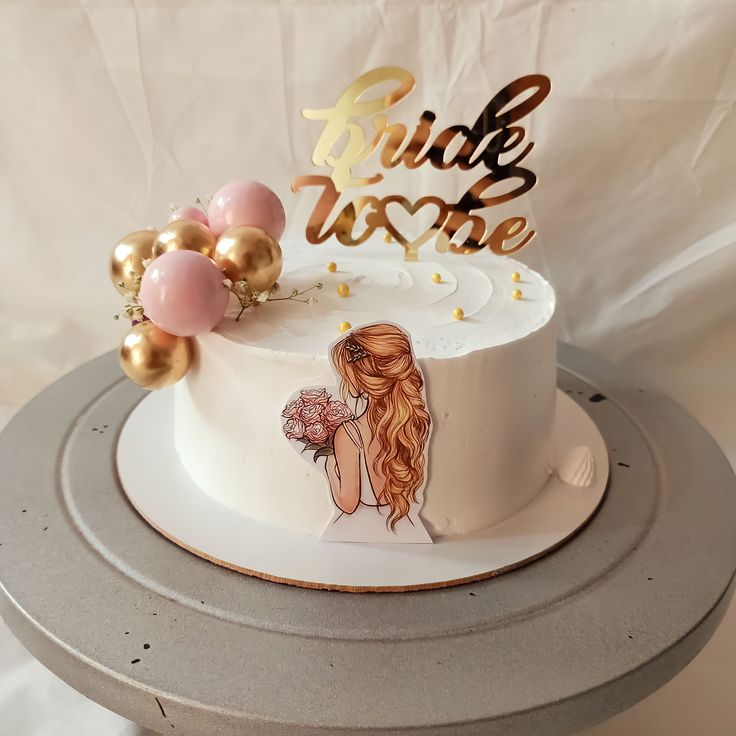 Bride to be cake design ( 10 )