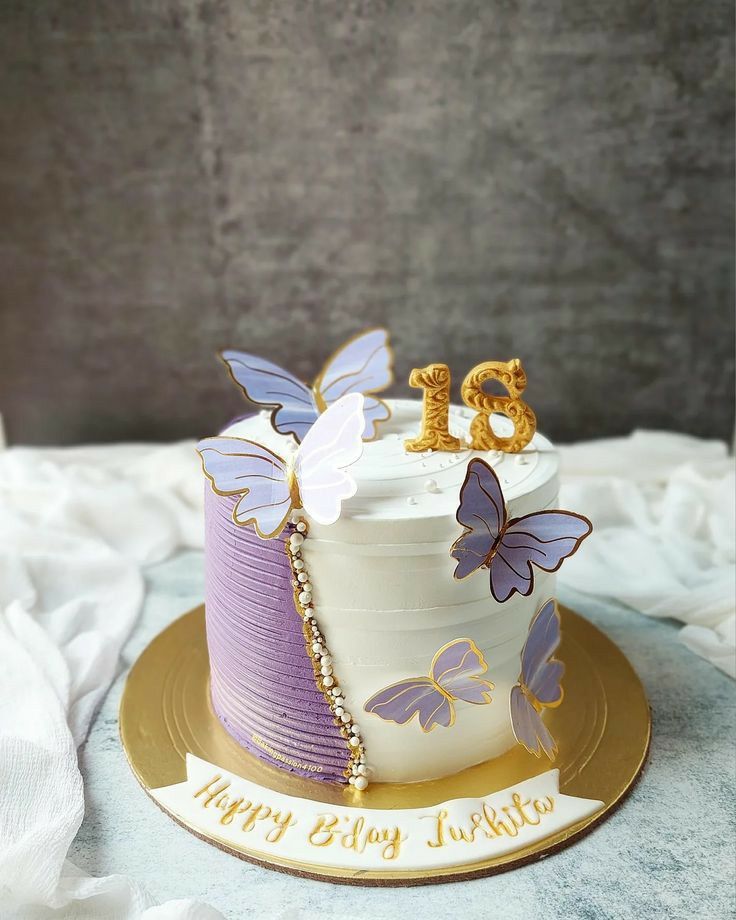 Butterfly theme cake design ( 40 )