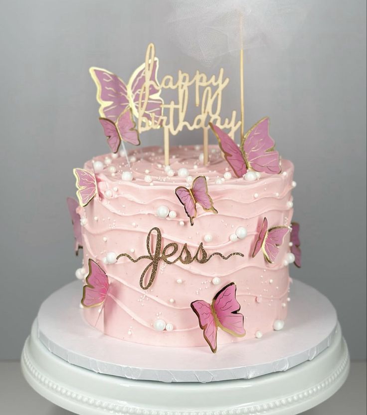 Butterfly theme cake design ( 42 )