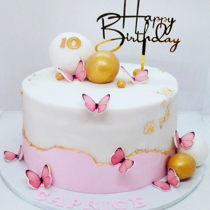 Butterfly theme cake design ( 46 )