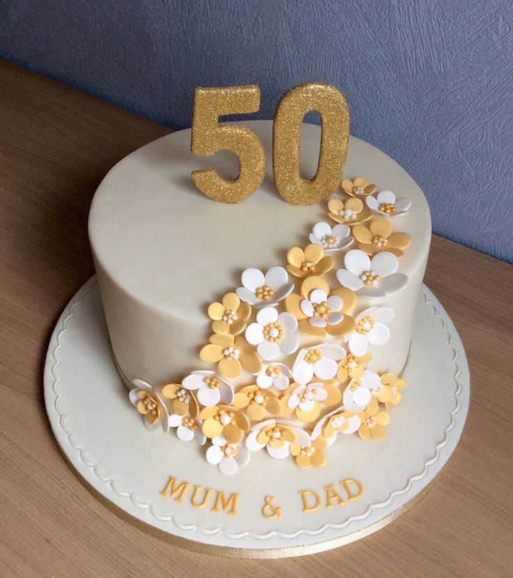 50th Birthday Cake Design 3
