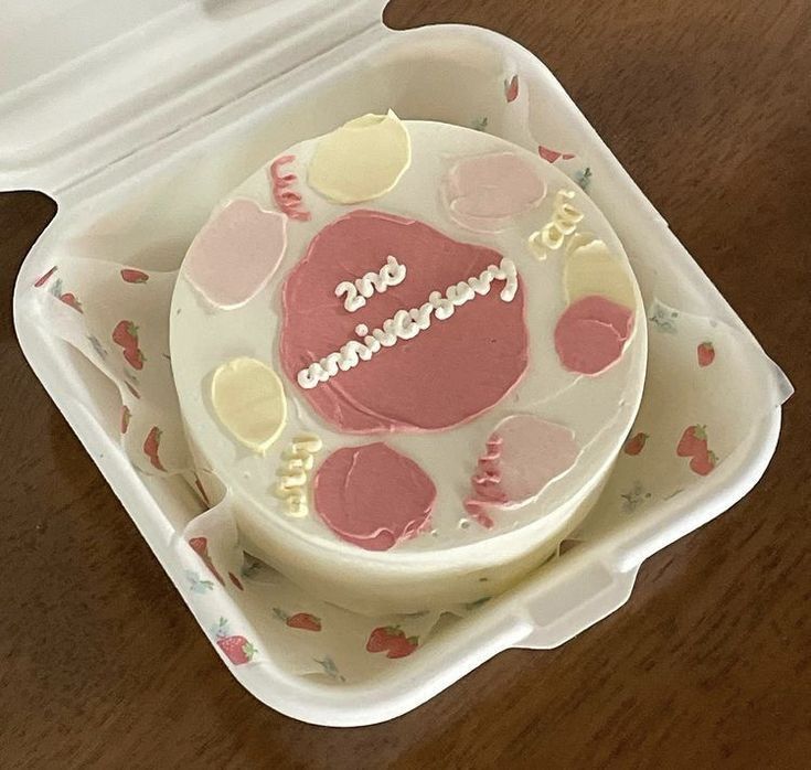 2nd Wedding Anniversary Bento Cake