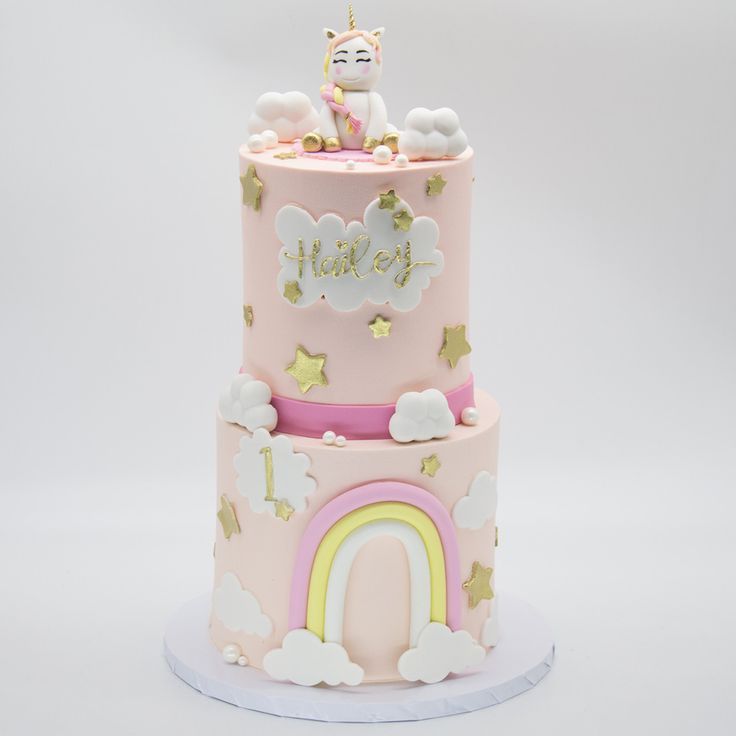 1st birthday cake for baby girl ( 22 )