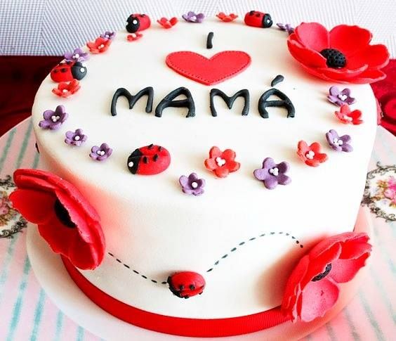 Cake for mother design ( 35 )