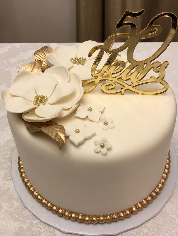 50th Anniversary cake design ( 7 )