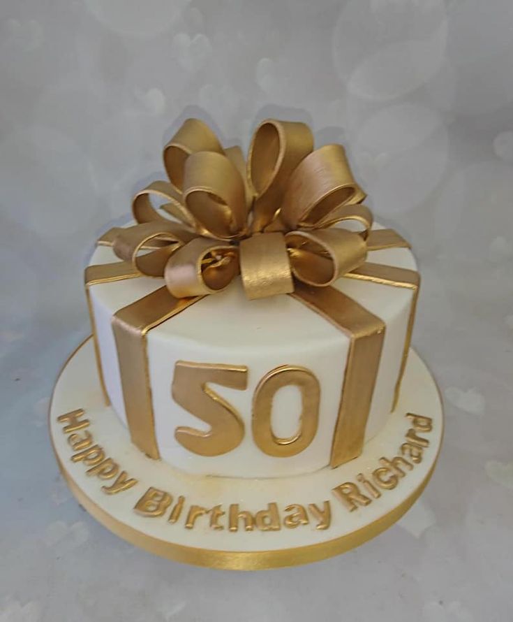 50th Birthday Cake Design 2