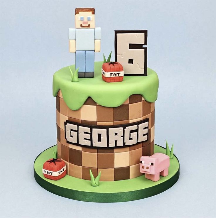 Minecraft Theme Cakes