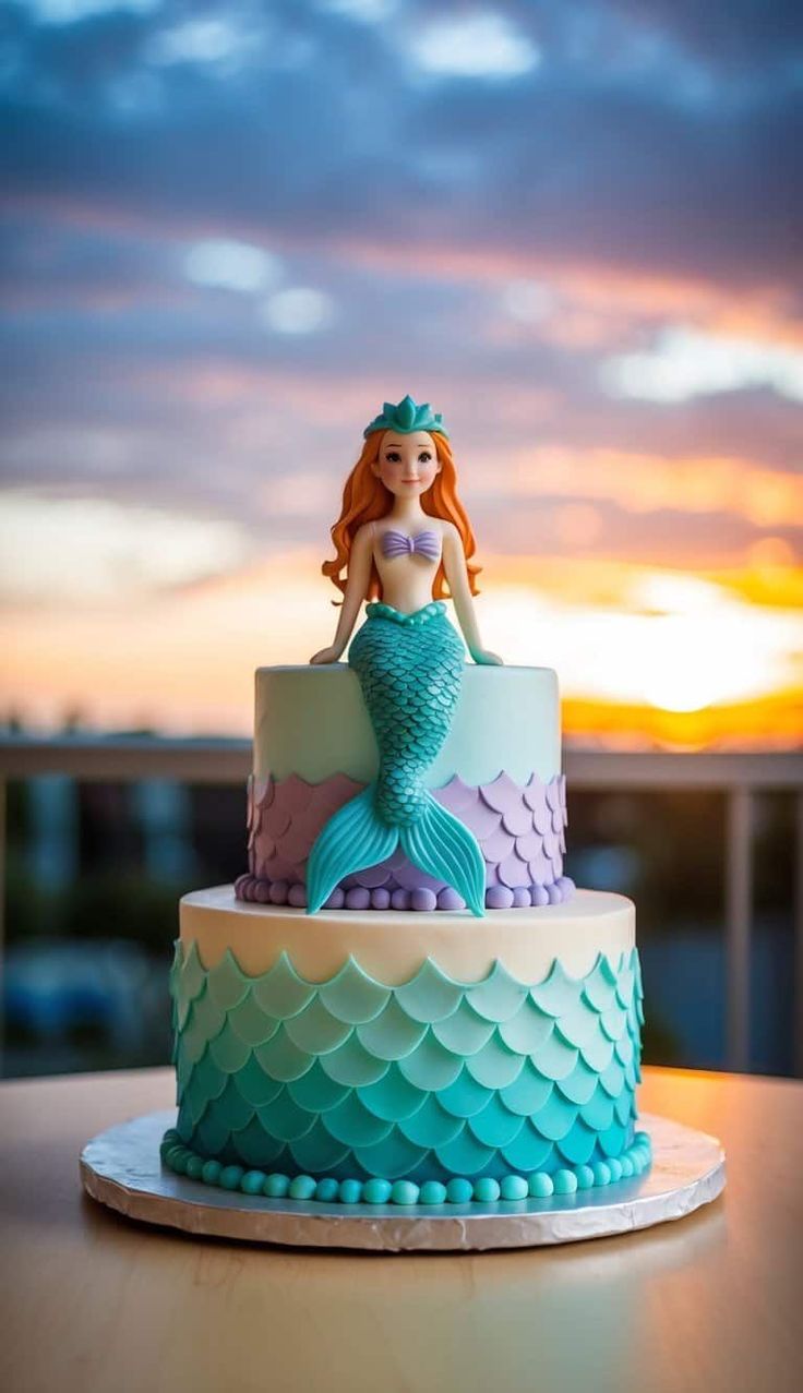 Mermaid Theme Cakes