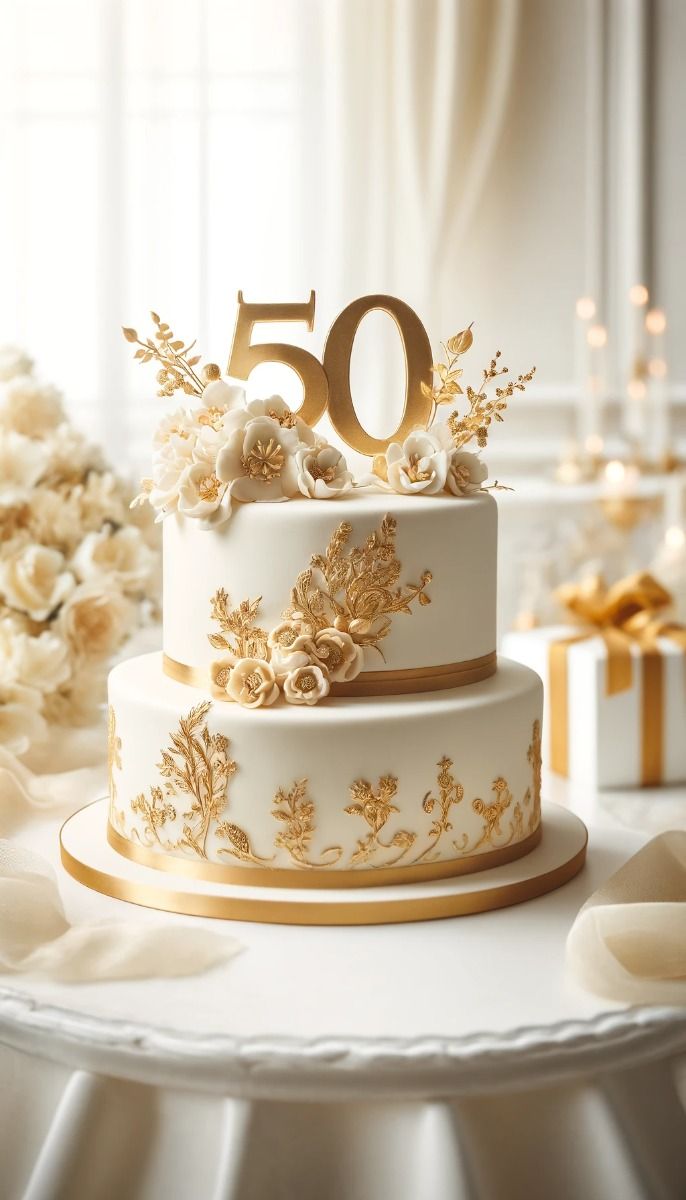 50th Anniversary Cakes