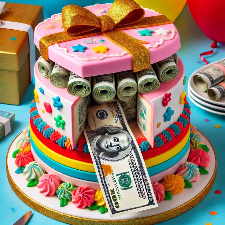 Money Theme Cakes
