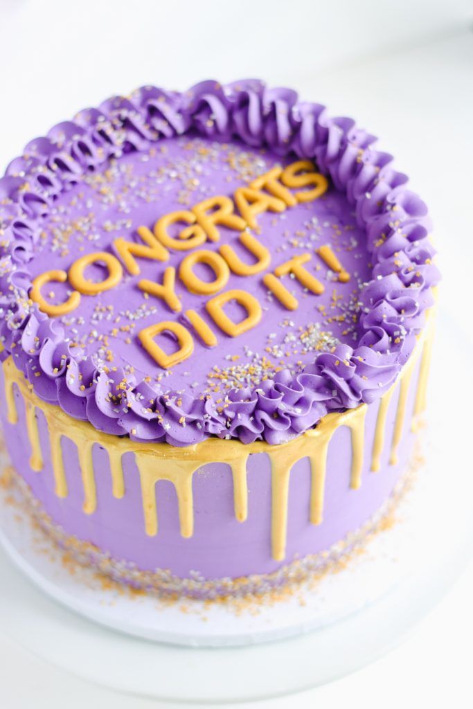 Congratulation Theme Cake Design 2