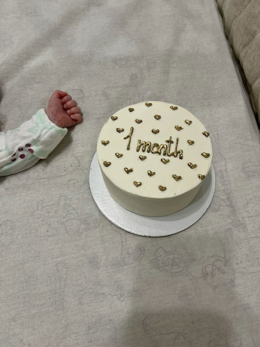 1st month birthday cake