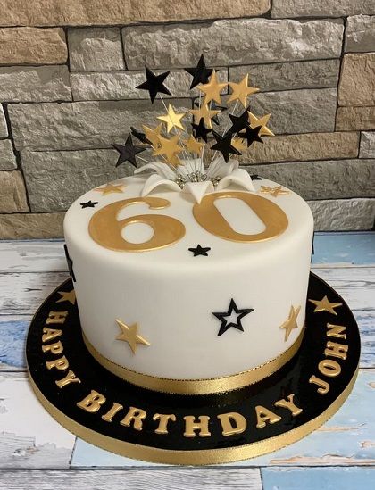 60th Birthday Cake Design 1