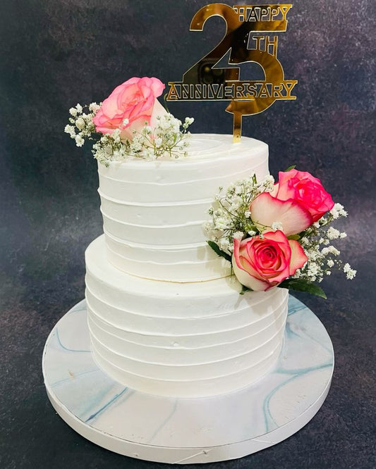 25th Anniversary Cake Design 31